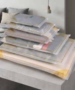 Assorted sizes frosted garment zipper storage bags wholesale
