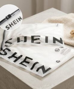 Custom printed frosted polyethylene clothing zipper bag