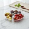Wholesale Custom Clear Plastic PET Divided Tray For Party Food Display