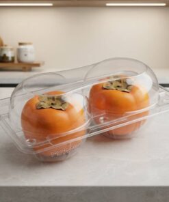 Personalized Clear Plastic Clamshell Container For Orchard Fresh Produce