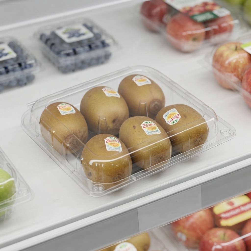 Personalized Clear Plastic Clamshell Container For Orchard Fresh Kiwifruits Personalized Clear Plastic Clamshell Container For Orchard Fresh Kiwifruits