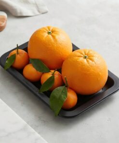 Wholesale Custom Design Black PET Trays For Fresh Citrus Fruits