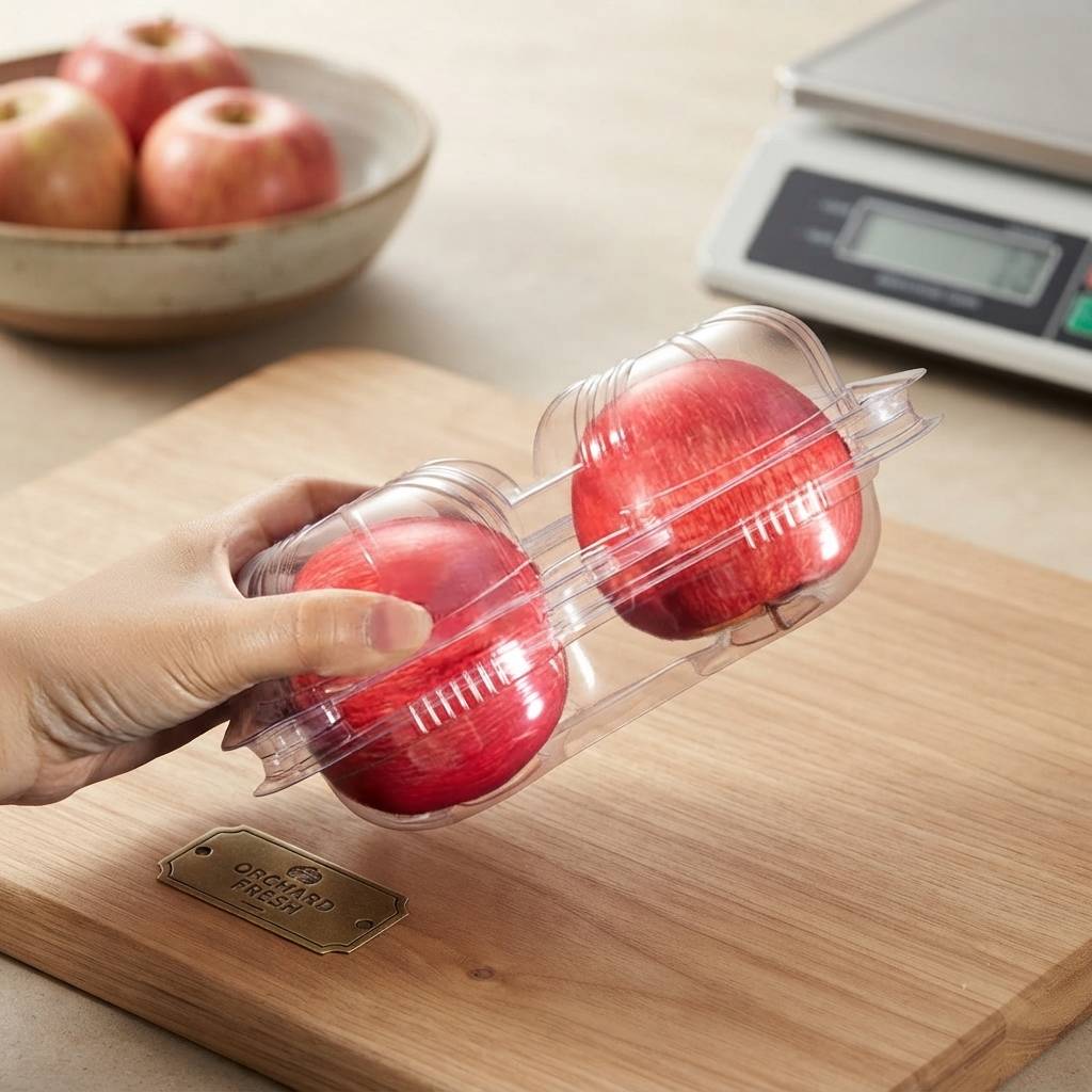 Custom Printed Transparent PET Packaging For Fresh Fruit Markets Custom Printed Transparent PET Packaging For Fresh Fruit Markets