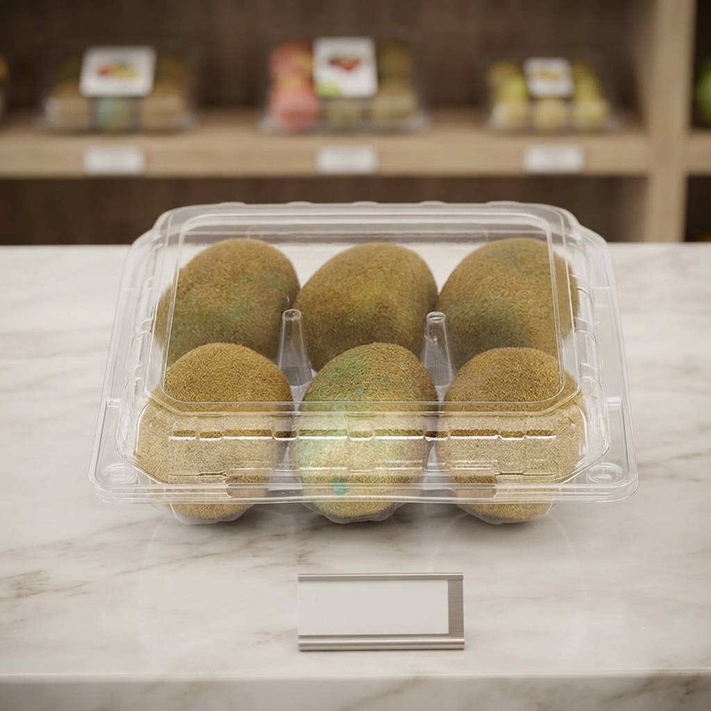 Custom Printed Transparent PET Packaging For Fresh Kiwi Markets Custom Printed Transparent PET Packaging For Fresh Kiwi Markets