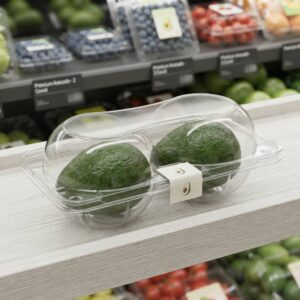 Custom Clear PET Plastic Clamshell Container For Fresh Apple Packaging Custom Clear PET Plastic Clamshell Container For Fresh Apple Packaging