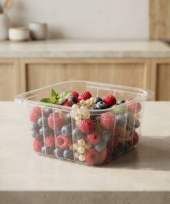 Wholesale Transparent PET Plastic Container For Fresh Berries And Tomatoes