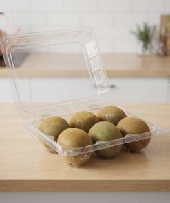 Wholesale Custom Logo Transparent PET Box For Organic Kiwi Fruit