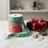 Personalized Winter Holiday Fabric Ribbons For Boutique Boxes