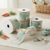 Custom Farmhouse Style Easter Fabric Ribbons For Seasonal Decor
