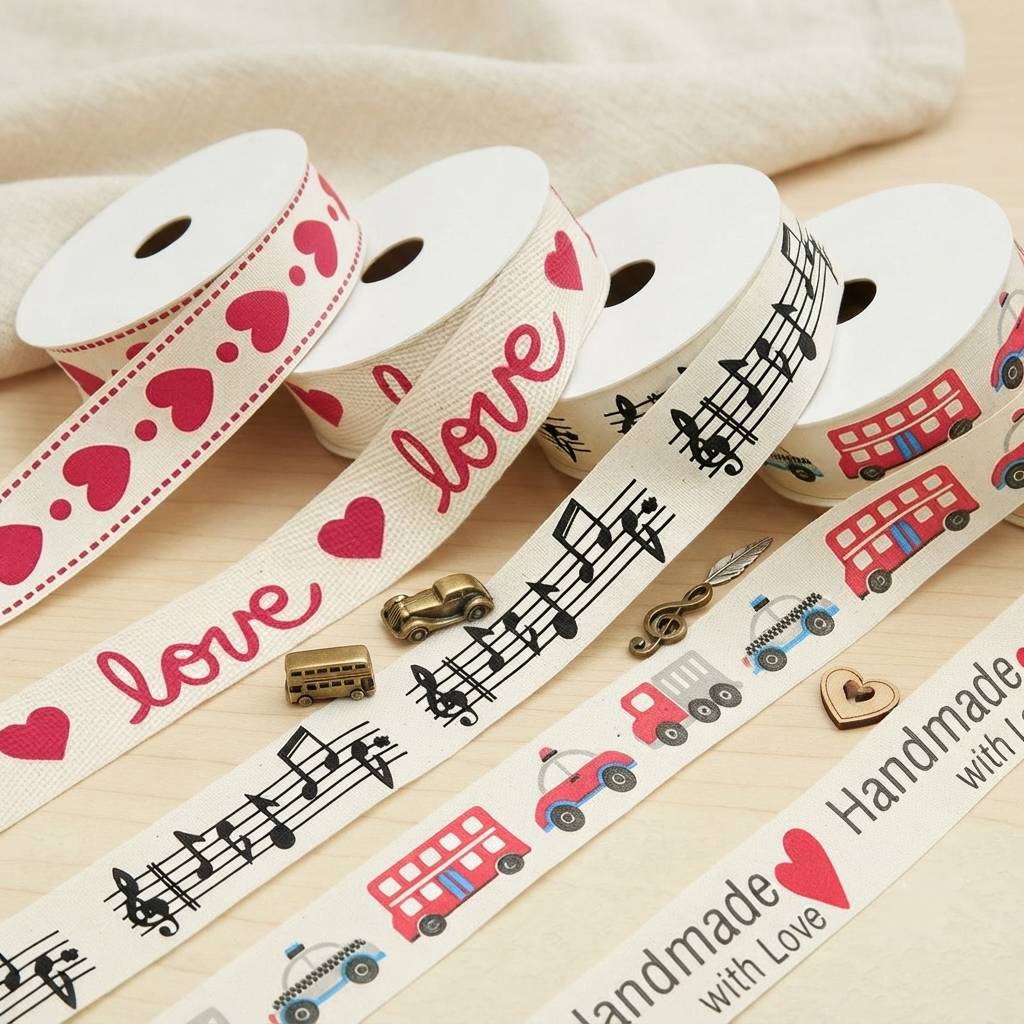 Wholesale Custom Heart Motif Ribbons For Valentine And Crafts Wholesale Custom Heart Motif Ribbons For Valentine And Crafts