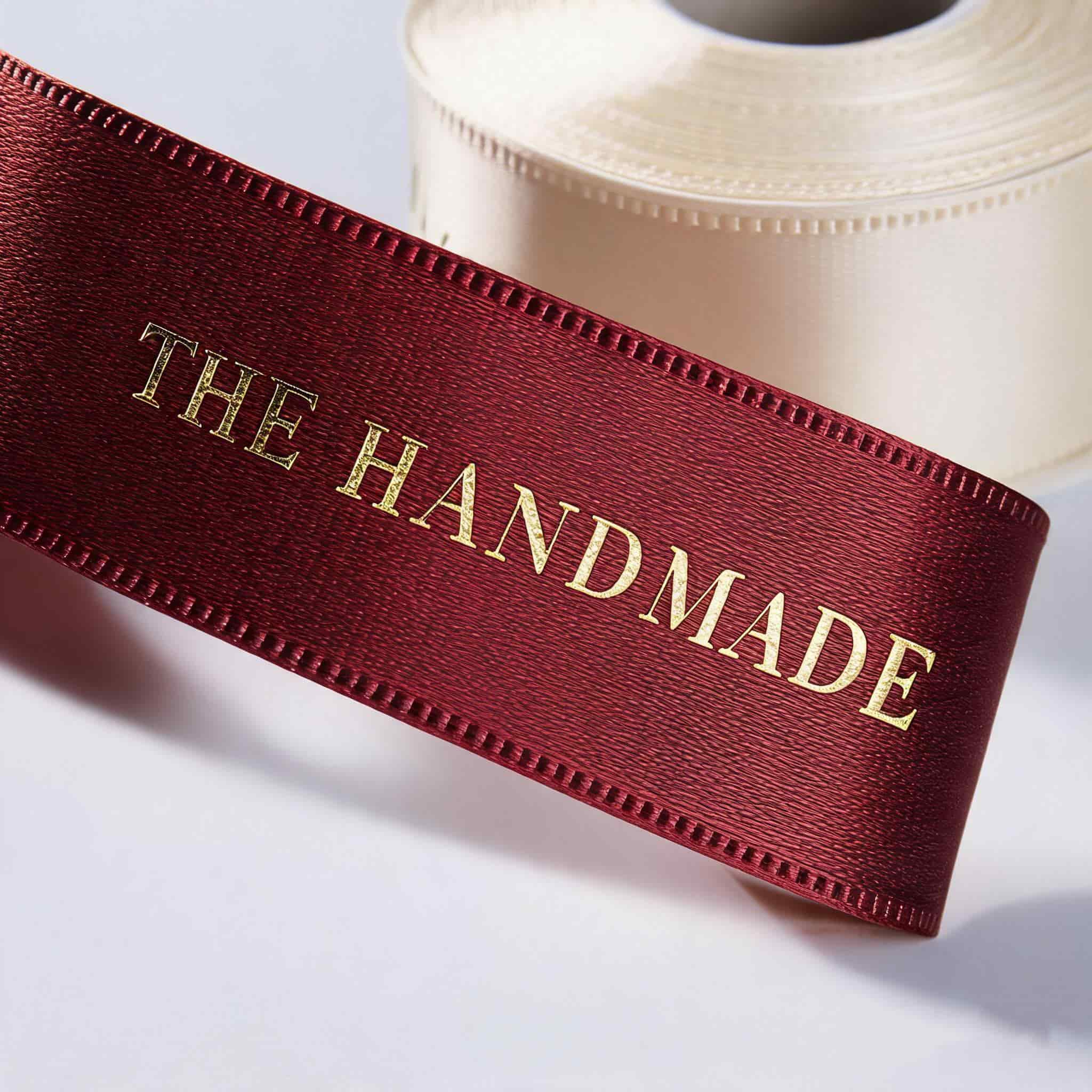 Wholesale Custom Foil Stamped Satin Ribbons Bulk For Brands Wholesale Custom Foil Stamped Satin Ribbons Bulk For Brands