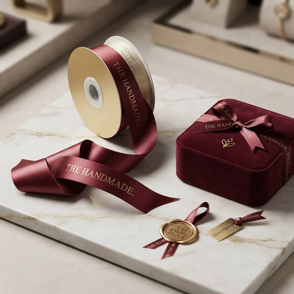 Custom Elegant Typography Satin Ribbons For Floral Bouquets Custom Elegant Typography Satin Ribbons For Floral Bouquets