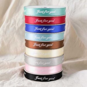 Custom Printed Satin Ribbon For Luxury Gift Packaging Custom Printed Satin Ribbon For Luxury Gift Packaging
