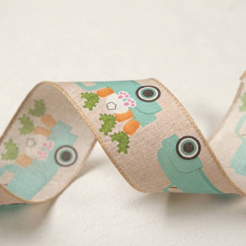 Wholesale Custom Spring Holiday Burlap Fabric Ribbons For Crafts Wholesale Custom Spring Holiday Burlap Fabric Ribbons For Crafts
