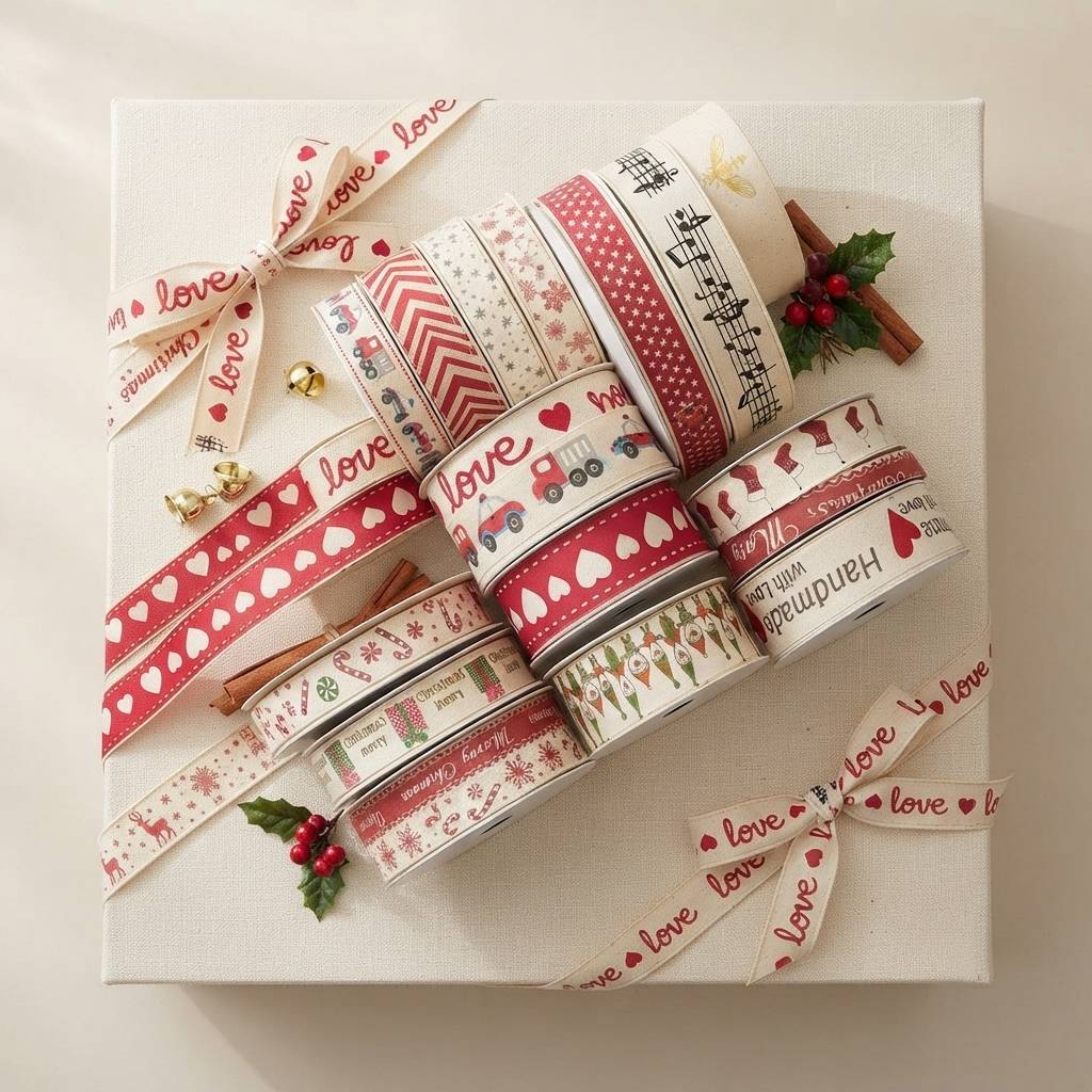Wholesale Custom Love Heart Patterned Craft Ribbons For Gifts Wholesale Custom Love Heart Patterned Craft Ribbons For Gifts