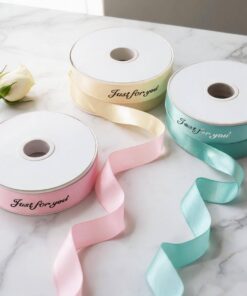 Custom Printed Satin Ribbon For Gift Packaging And Bows