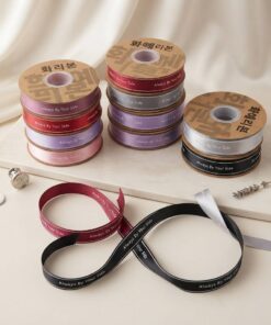 Custom Printed Fabric Ribbon For Gift Packaging And Bows