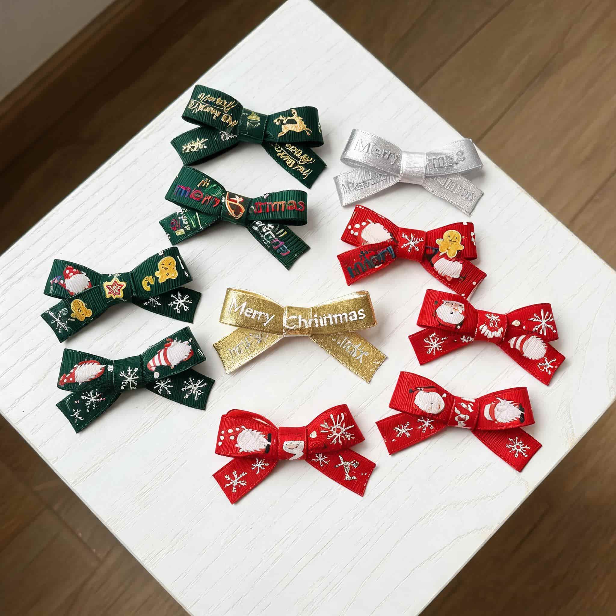 Custom Design Christmas Ribbon For Luxury Gift Packaging Custom Design Christmas Ribbon For Luxury Gift Packaging