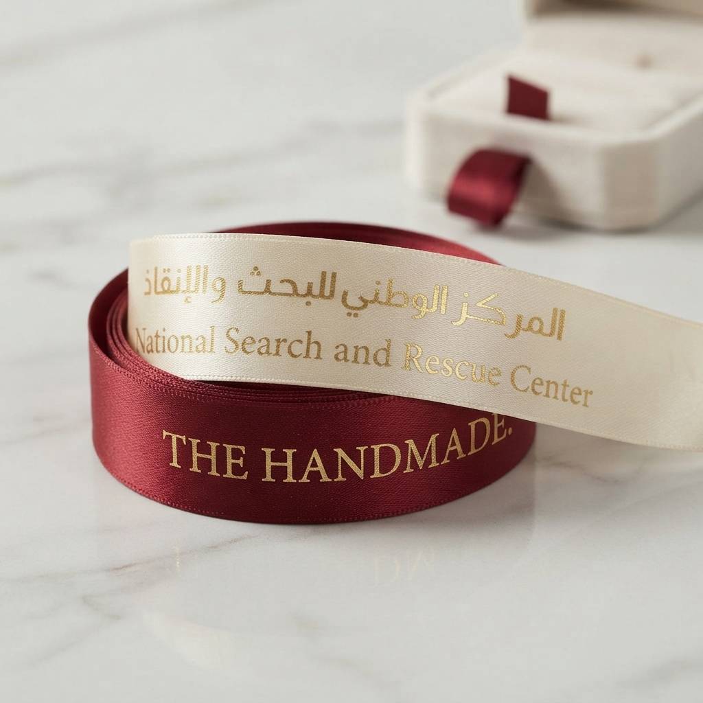 Custom Burgundy And Cream Satin Ribbons For Luxury Gift Wrapping Custom Burgundy And Cream Satin Ribbons For Luxury Gift Wrapping